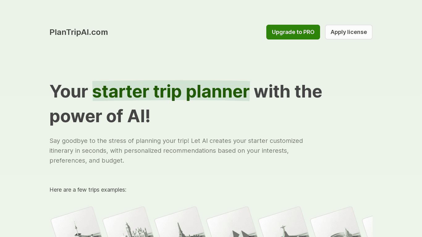 Plan Trip AI image